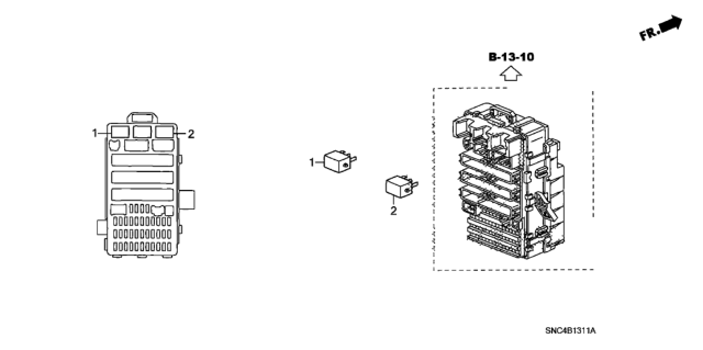 2008 Honda Civic Control Unit (Cabin) Diagram 2