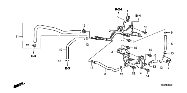 2011 Honda Accord Valve Assembly, Purge Control Solenoid Diagram for 36162-R41-L01