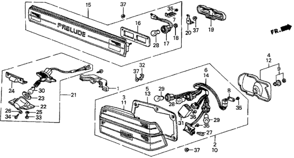 1984 Honda Prelude Washer, Special (3MM) Diagram for 34106-SB0-671