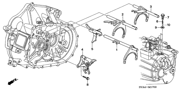 2008 Honda Civic Shift Fork (2.0L) Diagram