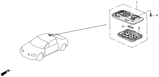 1993 Honda Del Sol Interior Light Diagram