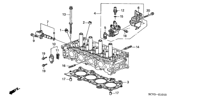 2004 Honda Element VTC Oil Control Valve Diagram