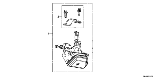 2019 Honda Civic Key Cylinder Components (Smart) Diagram