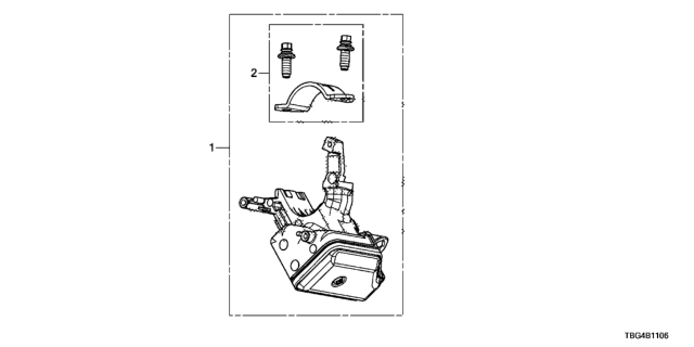 2017 Honda Civic Key Cylinder Components (Smart) Diagram