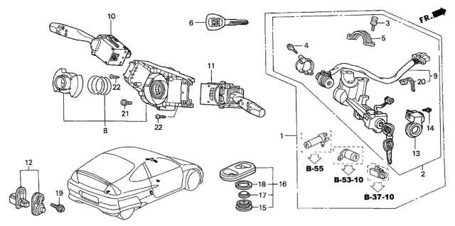 2004 Honda Insight Combination Switch Diagram