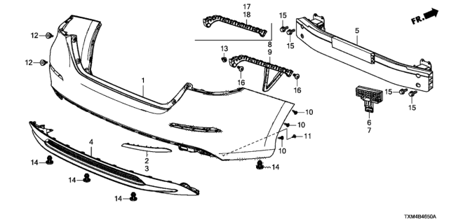 2021 Honda Insight SPACER R, RR. Diagram for 71593-TXM-A01