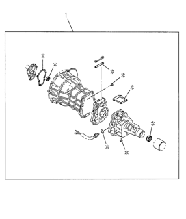 1999 Honda Passport 4 Door 2LX KA 5MT MT Transmission Gasket Set (4X2) Diagram