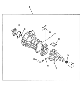 2000 Honda Passport Gasket Set Transmission Diagram for 5-87831-455-2