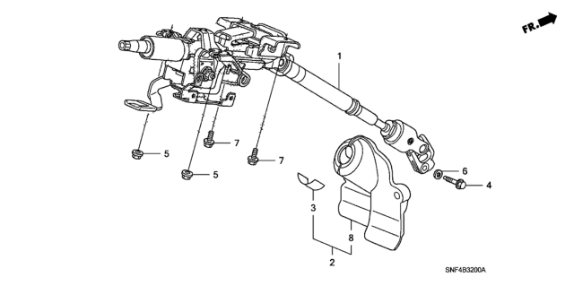 2008 Honda Civic Steering Column Diagram