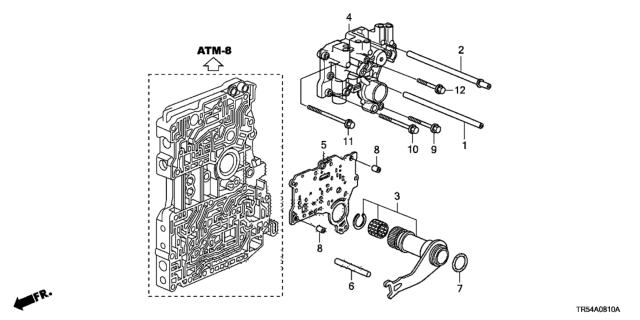 2013 Honda Civic Body Assy., Regulator Diagram for 27200-RZ2-000