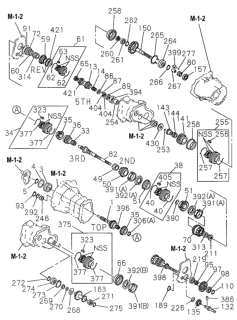 1996 Honda Passport Bearing, Output Shaft (Front/Rear) (Nihon Seiko) Diagram for 8-94422-054-1