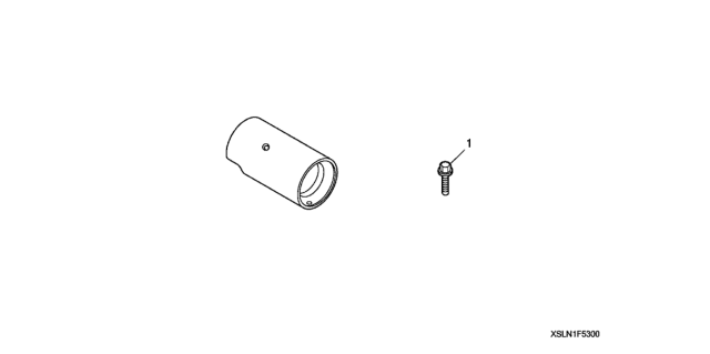 2008 Honda Fit Exhaust Pipe Finisher Diagram