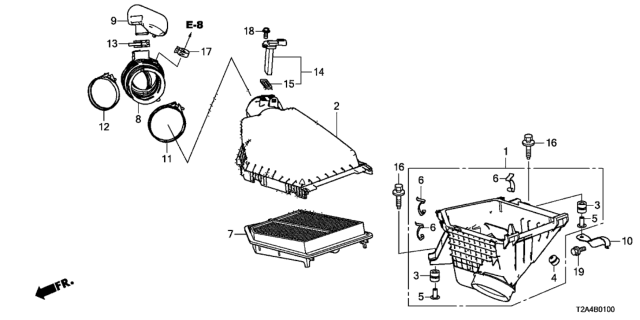 2016 Honda Accord Air Cleaner Diagram