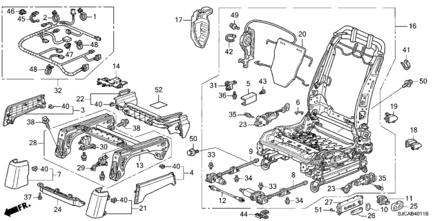 2014 Honda Ridgeline Hook, Spring Diagram for 81138-SHJ-A31