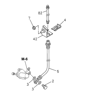 1998 Honda Passport Bracket, Flexible Hose Diagram for 8-97182-767-3