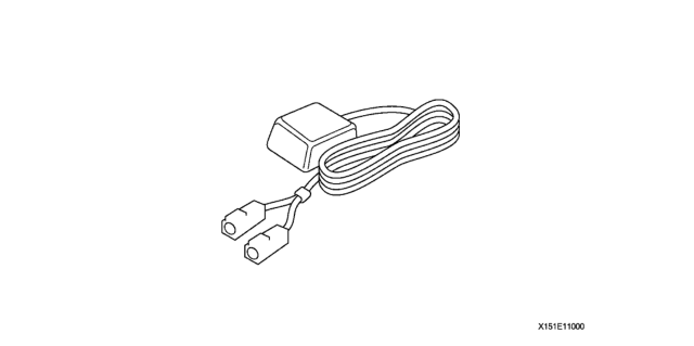 2003 Honda Accord 2 Door EX (V6) KL 5AT Antenna (XM) Diagram