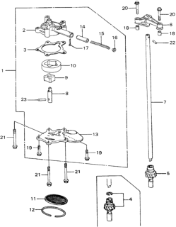 1981 Honda Civic 3 Door ** (1300) KL HMT Oil Pump Diagram