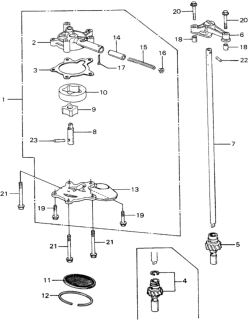 1981 Honda Civic Pump, Oil Diagram for 15100-PA5-000