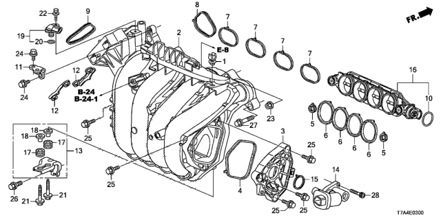 2020 Honda HR-V Intake Manifold Diagram
