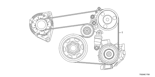 2021 Honda Civic Alternator Belt Diagram