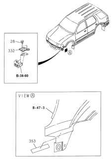 1999 Honda Passport 4 Door 4LX KA 5MT Mud Guard Insulator Diagram