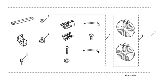 2014 Honda Ridgeline Bike Attachment (Bed Mounted) Diagram