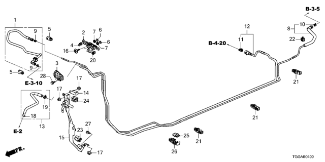 2021 Honda Civic Fuel Pipe Diagram