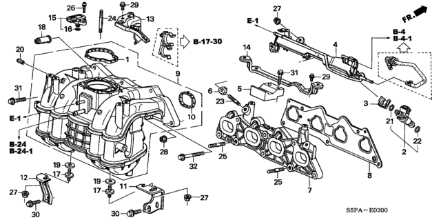 2005 Honda Civic Intake Manifold Diagram