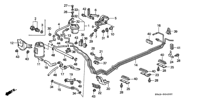 1992 Honda Civic Fuel Pipe Diagram