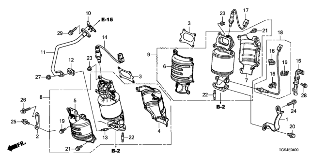 2020 Honda Passport 5 Door EXL (2WD) KA 9AT Converter Diagram