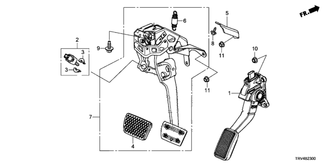 2017 Honda Clarity Electric Pedal Diagram