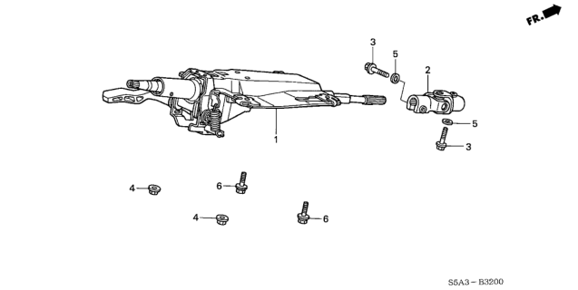 2003 Honda Civic Steering Column Diagram