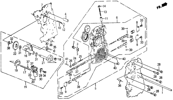 1986 Honda Civic Body Sub-Assembly, Main Valve Diagram for 27105-PH0-660