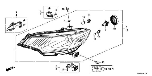 2015 Honda Fit Headlight Diagram