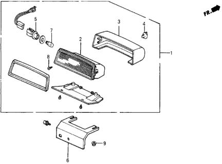 1986 Honda Civic High Mounted Stop Light Diagram