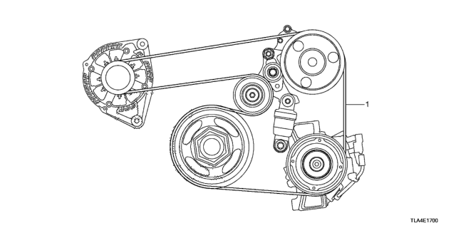 2019 Honda CR-V Alternator Belt Diagram