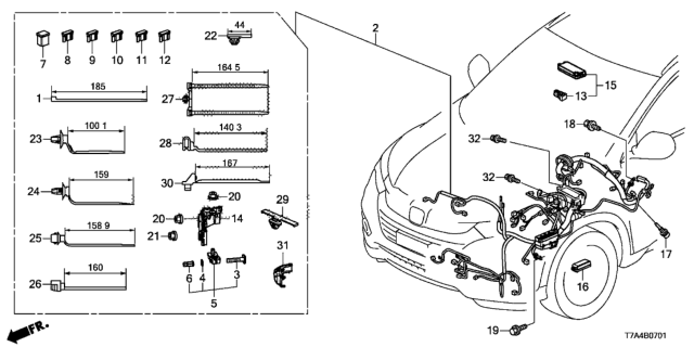 2021 Honda HR-V Wire Harness Diagram 2