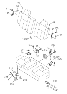 2001 Honda Passport Hinge, R. RR. Back (Outer) Diagram for 8-97248-592-0