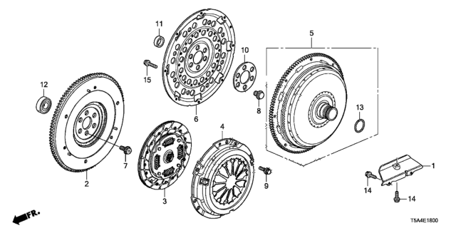 2017 Honda Fit Clutch - Flywheel Diagram