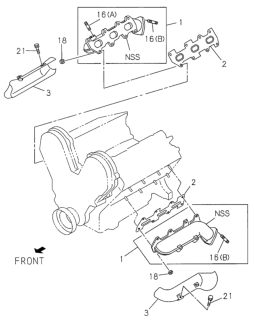 1999 Honda Passport Exhaust Manifold Diagram