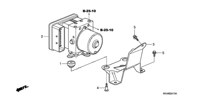 2007 Honda Odyssey VSA Modulator Diagram