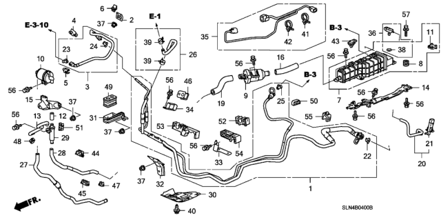 2007 Honda Fit Cover A, Fuel Connector (Black) Diagram for 16725-PWA-004