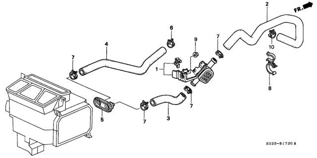 2000 Honda Civic Water Valve Diagram