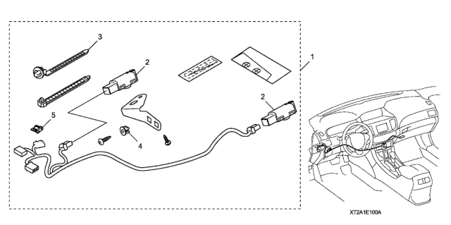 2014 Honda Accord 4 Door EX KA CVT Ambient Lighting (Blue) Diagram