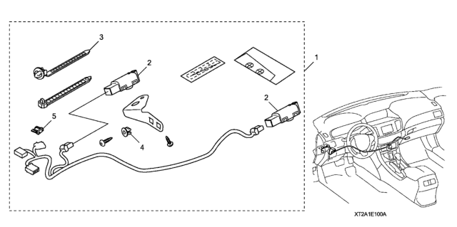 2013 Honda Accord Ambient Lighting (Blue) Diagram