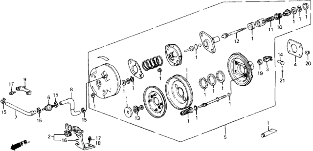 1989 Honda Accord 2 Door SEI KA 5MT Master Power Diagram