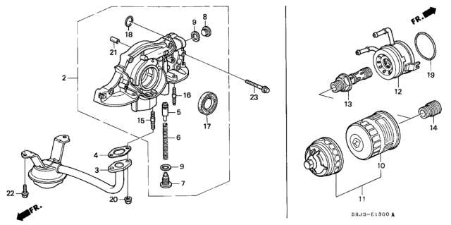 1994 Honda Civic Oil Pump - Oil Strainer Diagram