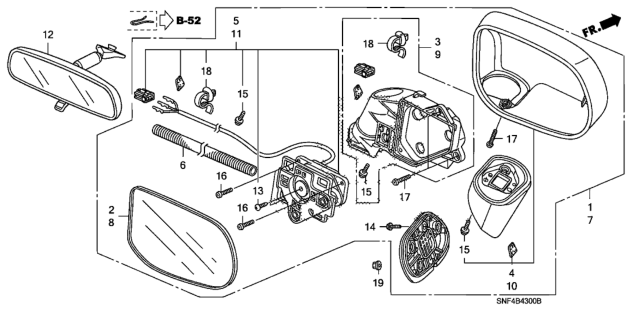 2008 Honda Civic Mirror Diagram