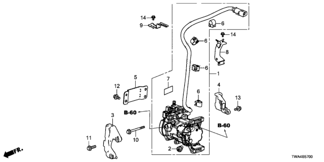 2021 Honda Accord Hybrid A/C Compressor Diagram