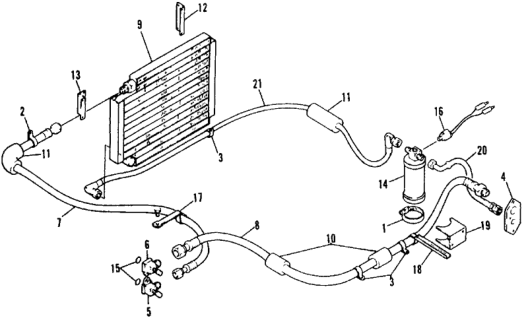 1978 Honda Civic Clamp, Hose X (5/8") (1/2") Diagram for 00054-00198